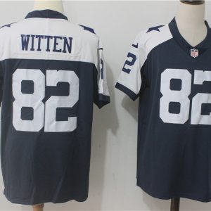 Dallas Cowboys #82 Jason Witten Navy Blue Thanksgiving Stitched Vapor Untouchable Limited Throwback Nike Jersey