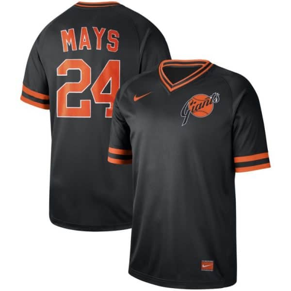 San Francisco Giants #24 Willie Mays Navy Cooperstown Collection Legend Stitched Jersey