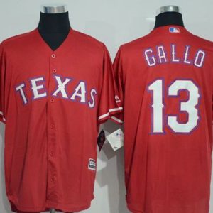 Rangers #13 Joey Gallo Red New Cool Base Stitched Jersey