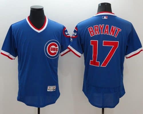Cubs #17 Kris Bryant Blue Flexbase Authentic Collection Cooperstown Stitched Jersey