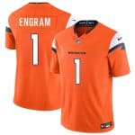 Denver Broncos #1 Evan Engram Orange 2025 F.U.S.E. Vapor Limited Stitched Jersey