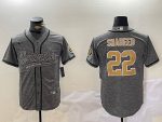 New Orleans Saints #22 Rashid Shaheed Gray With Patch Cool Base Stitched Jersey
