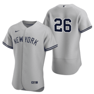 New York Yankees White #26 DJ LeMahieu Grey Flex Base Stitched Jersey