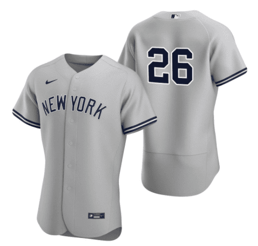 New York Yankees White #26 DJ LeMahieu Grey Flex Base Stitched Jersey