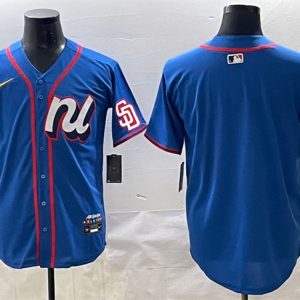 National League San Diego Padres Blank Blue 2025 All-Star Edition Limited Stitched Jersey