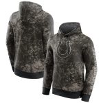 Indianapolis Colts Black Gray Blackout Tonal Pullover Hoodie