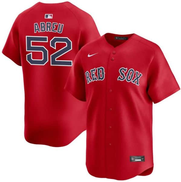 Boston Red Sox #52 Wilyer Abreu Red 2024 Alternate Limited Stitched Jersey
