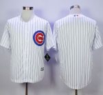 Cubs Blank White Strip New Cool Base Stitched Jersey