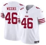 San Francisco 49ers #46 Jon Weeks White 2025 F.U.S.E. Vapor Untouchable Limited Stitched Jersey