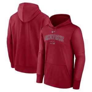 Arizona Diamondbacks Red Collection Practice Performance Pullover Hoodie