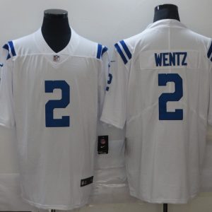 Indianapolis Colts #2 Carson Wentz White Vapor Untouchable Limited Stitched Jersey