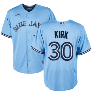 Toronto Blue Jays #30 Alejandro Kirk Light Blue Cool Base Stitched Jersey