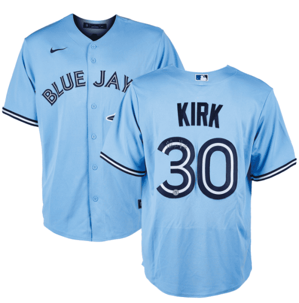 Toronto Blue Jays #30 Alejandro Kirk Light Blue Cool Base Stitched Jersey