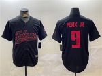 Atlanta Falcons #9 Michael Penix Jr. Black With Patch Cool Base Stitched Jersey