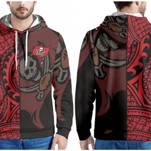 Tampa Bay Buccaneers Red Black Pullover Hoodie