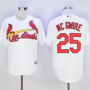 Cardinals #25 Mark McGwire White New Cool Base Stitched Jersey