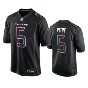 Houston Texans #5 Jalen Pitre Black Fashion Vapor Untouchable Limited Stitched Jersey