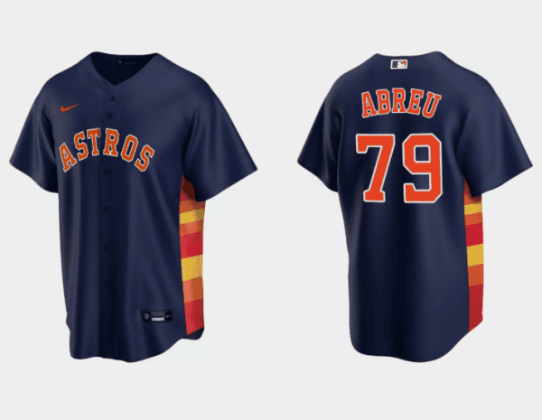 Houston Astros #79 Jos¨¦ Abreu Navy Cool Base Stitched Jersey