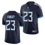 Tennessee Titans #23 Caleb Farley Navy Vapor Untouchable Stitched Jersey