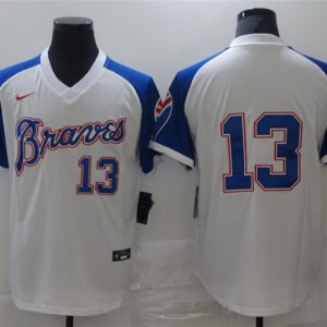Atlanta Braves #13 Cool Base Stitched Jersey