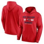 New England Patriots Red Fierce Competitor Pullover Hoodie