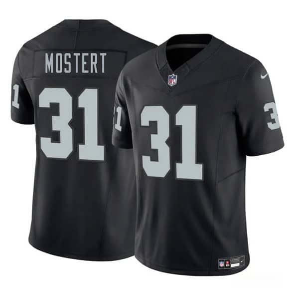 Las Vegas Raiders #31 Raheem Mostert Black 2025 F.U.S.E. Vapor Stitched Jersey