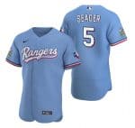Texas Rangers #5 Corey Seager Light Blue Flex Base Stitched Jersey
