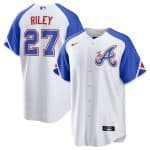 Atlanta Braves Custom White 2023 City Connect Cool Base Stitched Jersey