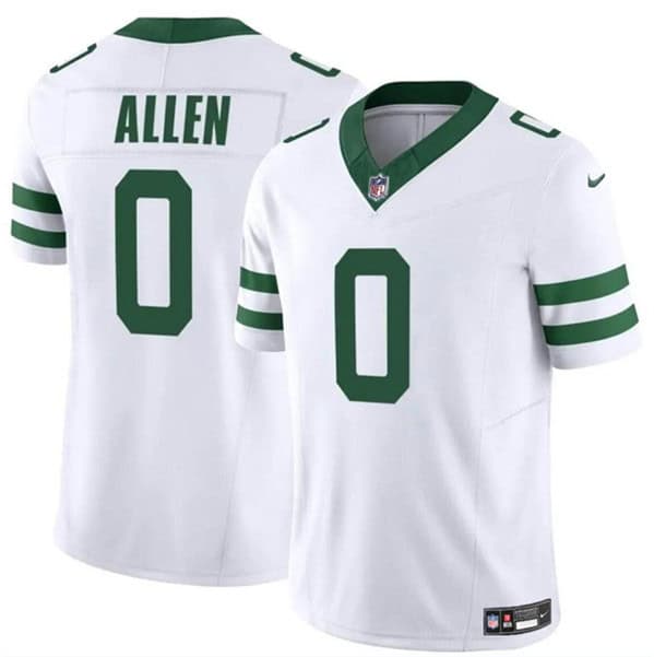 New York Jets #0 Braelon Allen White 2024 F.U.S.E. Vapor Limited Stitched Jersey