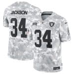 Las Vegas Raiders #34 Bo Jackson Arctic Camo 2024 F.U.S.E. Salute To Service Limited Stitched Jersey