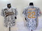 New Orleans Saints #22 Rashid Shaheed 2024 Arctic Camo Salute To Service Stitched Jersey