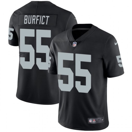 Raiders #55 Vontaze Burfict Black Vapor Untouchable Limited Stitched Jersey