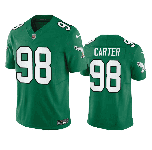 Philadelphia Eagles #98 Jalen Carter Green 2023 F.U.S.E. Vapor Untouchable Stitched Jersey
