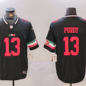 San Francisco 49ers #13 Brock Purdy Black F.U.S.E. Mexico Vapor Limited Stitched Jersey
