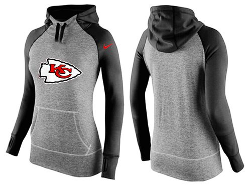 Nike Kansas City Chiefs Performance Hoodie Grey Black