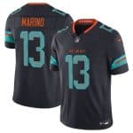 Miami Dolphins #13 Dan Marino Black 2025 F.U.S.E. ¡°Rivalries¡± Vapor Limited Football Stitched Jersey
