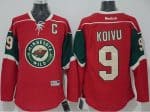Wild #9 Mikko Koivu Stitched Red Jersey