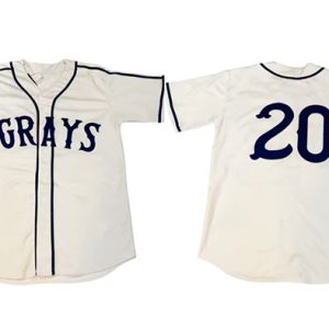 Homestead Grays Custom White Stitched Jersey