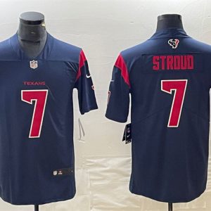 Houston Texans #7 C.J. Stroud Navy Color Rush Vapor Untouchable Stitched Jersey