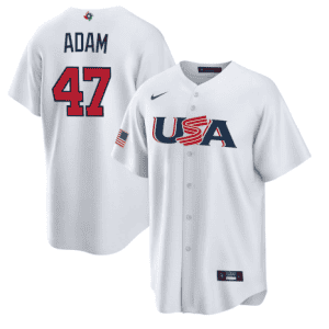 USA #47 Jason Adam 2023 White World Classic Stitched Jersey