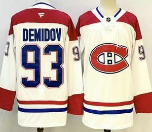 Montreal Canadiens #93 Ivan Demidov White Authentic Jersey
