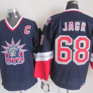 Rangers #68 Jaromir Jagr Navy Blue CCM Statue Of Liberty Stitched Jersey