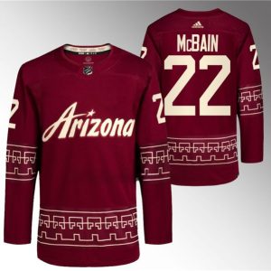 Arizona Coyotes #22 Jack McBain Garnet Alternate Pro Jersey