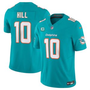 Miami Dolphins #10 Tyreek Hill Aqua 2024 F.U.S.E. With 3-Star C Patch Vapor Limited Stitched Jersey
