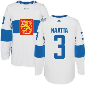 Team Finland #3 Olli Maatta White 2016 World Cup Stitched Jersey