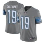 Lions #19 Kenny Golladay Gray Rush Limited Stitched Jersey