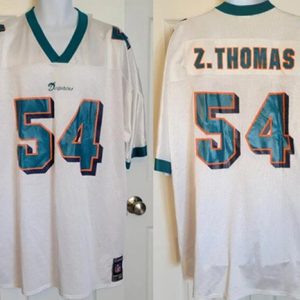Miami Dolphins #54 Zac Thomas White Stitched Jersey