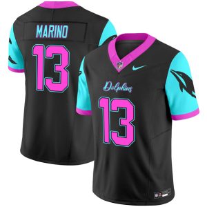 Miami Dolphins #13 Dan Marino Black F.U.S.E. "Miami Vice" Vapor Limited Stitched Jersey