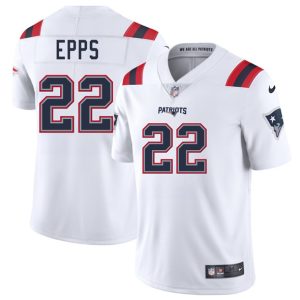 New England Patriots #22 Marcus Epps White 2025 Vapor Limited Stitched Jersey