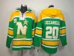 Stars #20 Dino Ciccarelli Green Sawyer Hooded Sweatshirt Stitched Jersey